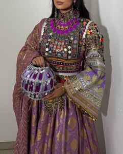 Ensemble de bijoux afghans faits à la main pour femmes, pour mariage et soirée, fournisseur direct d'usine, ensembles de bijoux pour femmes de style afghan - Product Image 4