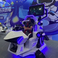 Máquina de Realidad Virtual 9D InfinityVR, Simulador de Movimiento 3 en 1 con Rotación de 360 Grados para Carreras, Tiro y Vuelo