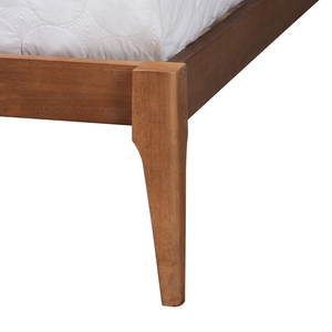 Base de Cama Moderna Hecha de Madera de Teca Sólida con Cabecera Tapizada para Uso en Dormitorios Interiores - Product Image 5