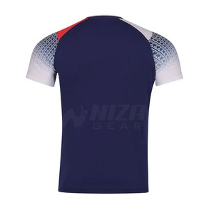 ชุดเทนนิสผู้ชายคุณภาพสูง NIZA GEAR ผ้าโพลีเอสเตอร์ระบายอากาศได้ดี เป็นมิตรกับสิ่งแวดล้อม เหมาะสำหรับกีฬากลางแจ้ง รุ่น NG-TU-01 - Product Image 4