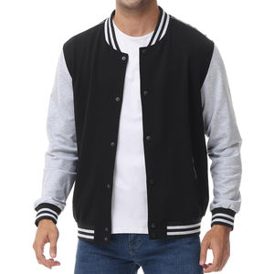 Chaquetas de Béisbol de Equipo al por Mayor, Personalizadas, de Lana y Cuero, con Números y Letras Bordados - Product Image 1