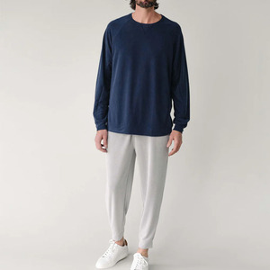 Pantalones de chándal de gran tamaño, pantalones de chándal holgados de pierna ancha y recta a rayas, pantalones de chándal acampanados de cintura doble para hombre - Product Image 3