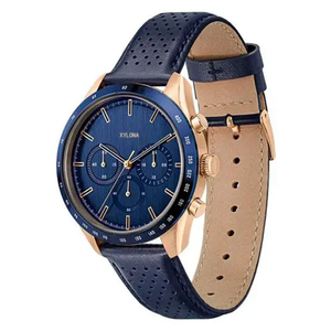 Montre à quartz pour hommes Montre en cuir en acier inoxydable étanche Commercial - Product Image 3