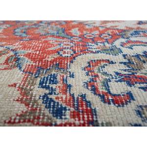 Alfombra Vintage de Lana 9x12 Roja y Naranja Anudada a Mano con Patrón de Medallón para Decoración de Sala de Estar o Pasillo -Pae-2284 - Product Image 3