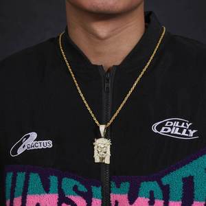 Pendentif Jésus Moissanite - Product Image 2