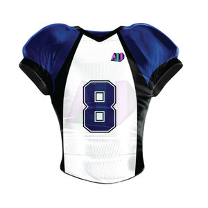 Ensemble d'uniformes de football américain à manches courtes, séchage rapide, respirant, antibactérien, grande taille, pour entraînement, compétition, tenue d'équipe, décontracté - Product Image 2