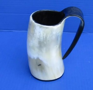 Handmade drinking Horn <b>Mug</b> 5 inch Polished Cow/Buffalo Viking handmade Gift <b>For</b> Koi Your <b>Friend</b> And Father. - Product Image 5