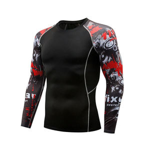 Camisetas de Compresión para Hombre de Manga Larga para Correr, Venta al por Mayor, Personalización con Impresión, Ropa de Gimnasio de Secado Rápido - Product Image 6