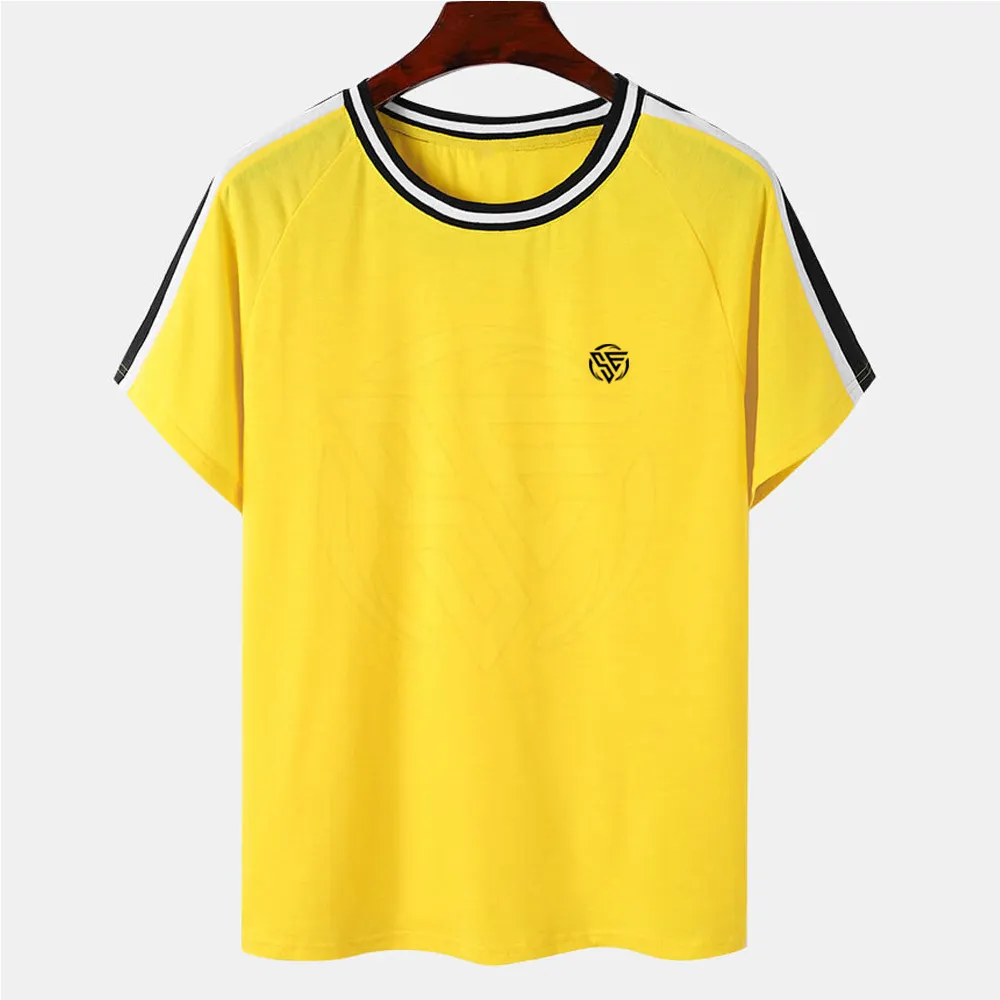 맞춤형 로고 남성용 캐주얼 스포츠 티셔츠 하이 퀄리티 패브릭 티셔츠 대량 주문 일반 100% 면 티셔츠
