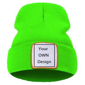 Gorro de gorro de alta calidad con logotipo personalizado en blanco, gorro de invierno de punto cálido suave multicolor, gorro de gorro personalizado a precio de mayorista - Product Image 1
