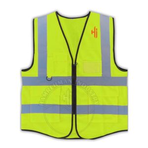 Chaleco de Seguridad Reflectante LED de Alta Visibilidad ANSI Clase 2, Transpirable, para Exteriores, para Hombre, con Logotipo Personalizado, Azul Rey - Product Image 2