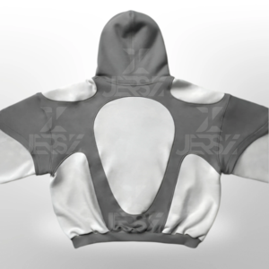 Personalizar Multi Panel Baggy Fit Dropped Shoulder Wash Distressing Knitted Eco-Friendly 100% Cotton Casual Streetwear Hoodie - Product Image 4