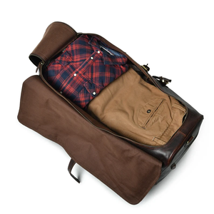 Direct fabricant personnalisé Premium unisexe grand Sport Style moderne mode en cuir véritable fermeture éclair sac de sport taille cabine voyage - Product Image 5