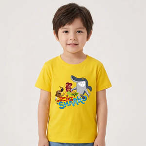 T-shirt Zig Et Sharko pour enfants, 100% coton jersey, polos personnalisés avec logo pour garçons, modèle numéro vêtements pour enfants - Product Image 2