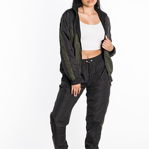 Conjunto Deportivo de Chaqueta Cortavientos y Pantalones para Hombre, Talla Grande, de Nailon, Ligero, con Forro de Malla, Impermeable, Transpirable, con Cierre de Cremallera - Product Image 5