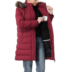 Chaqueta Acolchada con Capucha, Cierre Completo, Gruesa, Transpirable, para Invierno, con Forro Desmontable, Color Personalizable, Tallas para Adultos - Product Image 6