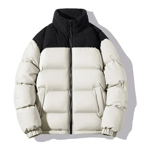 Custom <b>Men's</b> Winter Puffer <b>Jacket</b> Stand Collar <b>Long</b> Sleeve Custom Breathable Outdoor <b>Jackets</b> Manufacturer - Product Image 2