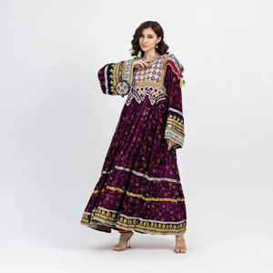 2025เดรสยาวแบบอัฟกานิสถานชุดเดรส kuchi สำหรับเจ้าสาวงานทำมืออัฟกัน - Product Image 1