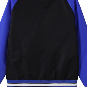 Chaqueta Bomber Universitaria Zeta Phi Beta Negra y Azul Real, Bordado Personalizado con Letras Griegas, Ropa Exterior de Primera Calidad, Estilo Urbano - Product Image 6
