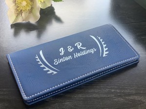 Mineti MLCB - Funda para Chequera Personalizada de Piel Sintética Grabable con Láser, Regalo para Él, Regalo para Ella, Regalo para el Día de la Madre - Product Image 4