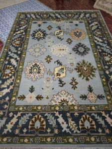 พรมปูสวดมนต์สไตล์วินเทจสีเทาแบบดั้งเดิมพรมขนสัตว์เปอร์เซียทำด้วยมือสำหรับห้องนั่งเล่นห้องครัว - Product Image 5