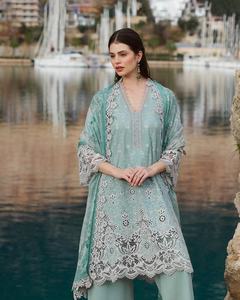 AJM Trade House 5567 Designer ethnique pakistanais femmes Salwar costumes soie formelle et Georgette lourde pour les fêtes - Product Image 6