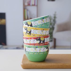 Ensemble de bols de service en céramique polie de qualité supérieure pour les fêtes, les occasions festives et l'usage quotidien - Écologique pour le thé, les collations, le petit-déjeuner - Product Image 3