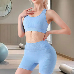 Suministro directo de fábrica en línea Mejor diseño Venta Conjunto corto de compresión para mujer Nuevo conjunto corto de compresión en stock - Product Image 2