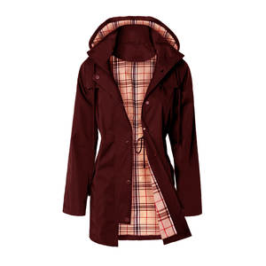 OUDINA Manteau long trench pour femme, style unique, imprimé peau de serpent, toutes saisons, respirant, imperméable, coupe-vent - Product Image 5