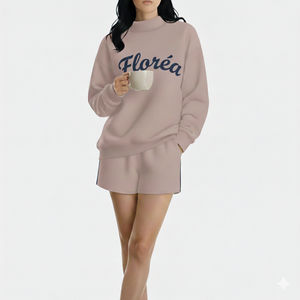 Sudadera Profesional Personalizada para Mujer, de Algodón Suave, Cuello Alto Simulado, Estilo Urbano, Felpa, Talla Grande, Color y Talla Personalizables - Product Image 1