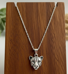 Collar de cadena de eslabones de rodio de plata 925 con colgante de animal de caballo chapado en oro uso diario tendencia regalo de moda para hombres y mujeres - Product Image 4