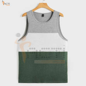 Gran fabricante Precio bajo Hombres Camiseta sin mangas Servicio OEM Último diseño Camiseta sin mangas de gran tamaño para hombres - Product Image 1