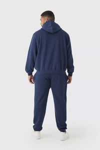 À la mode élégant prix de gros hommes sweats à capuche logo personnalisable haute qualité hommes surdimensionné 100% coton hommes sweats à capuche Service OEM - Product Image 3