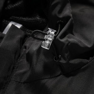 Chaqueta de lluvia de poliéster suave de talla grande para hombre de diseño personalizado cazadora impermeable de calle alta para correr al aire libre Lona de invierno - Product Image 2