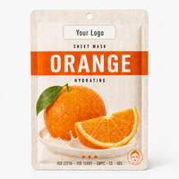 Masque facial hydratant en feuille de fruits personnalisé OEM pour les soins de la peau