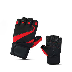 Guantes de montar multifuncionales de medio dedo Antideslizante Resistente al desgaste Muñequeras Fitness Guantes de gimnasio Diseño OEM - Product Image 6