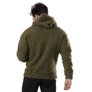 Sweat-shirts en laine et fourrure pour hommes de haute qualité, couleur personnalisée, manches longues, écologiques, coupe-vent, respirants, anti-rides, avec poche - Product Image 2