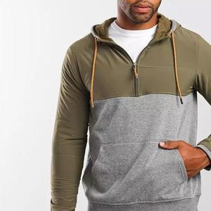 Venta caliente Hombres Sudaderas con estilo Ventas al por mayor Plain Oversize Sports Pullover Custom Logo 100% Cotton Casual hoodies media cremallera - Product Image 6