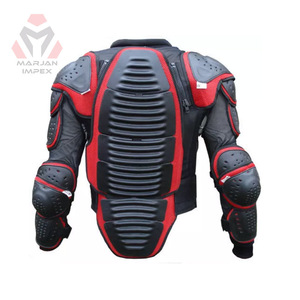 Chaqueta de Seguridad para Motocicleta MARJAN IMPEX, Unisex, Manga Larga, Protección Corporal, Transpirable, 220g, Tinte Liso, 100% Poliéster, Color Negro, Verano - Product Image 2