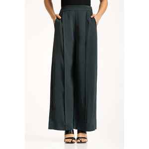 Pantalones Anchos de Otoño WM-TRC-SS24-113, Mezcla de Satén Transpirable, Cintura Alta con Decoración a Rayas, Tallas XL y XS Disponibles - Product Image 1