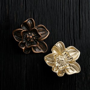 Perillas decorativas de latón con forma de mariposa para decoración del hogar, tirador de puerta de cajón de armario, estilo Vintage - Product Image 5