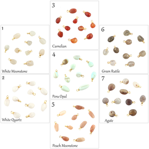 Hermosa caída suave natural negro ónix piedra preciosa DIY conector 18K chapado en oro forma irregular conectores colgantes de fianza única - Product Image 5