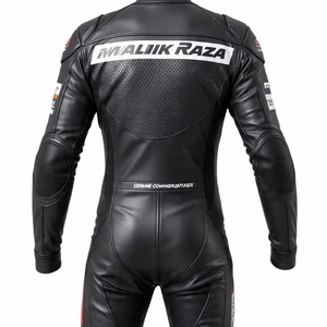Descuento a granel traje de cuero genuino para motocicleta al por mayor tamaño personalizado y características CE protección Motobike desgaste - Product Image 3