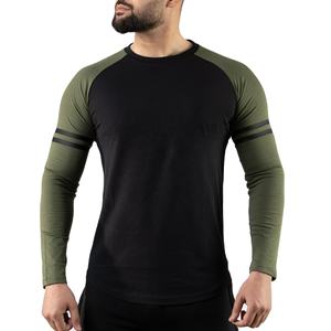 Camiseta Premium de Manga Larga para Hombre, 225 GSM, Algodón, Estilo Casual Urbano, Fabricante de Marca Privada OEM Personalizada - Product Image 1