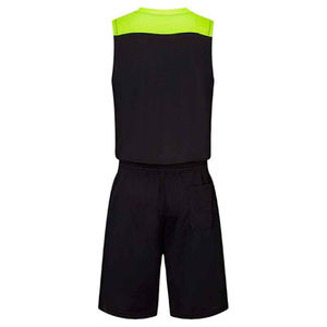 Meilleure vente uniforme de basket-ball vêtements de sport entraînement maillots de basket-ball ensembles hommes portent un uniforme de basket-ball sans manches blanc uni - Product Image 3