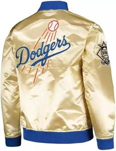 Wholesale Embroidered Satin <b>Jackets</b> High-Quality <b>Men</b> Fashion Outerwear Customizable Designs Bulk Order Available - Product Image 4