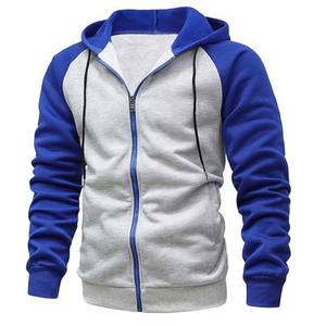 2024 personnalisé hommes de haute qualité 100% coton 340G pull à capuche polaire pleine fermeture éclair doublé intérieur uni Logo Design anti-rétrécissement - Product Image 1