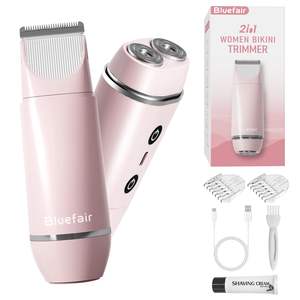 Afeitadora Eléctrica 2 en 1 Impermeable IPX7 para Mujer, Recortadora de Vello Facial y Corporal Reemplazable, Depiladora Eléctrica para Mujer - Product Image 5