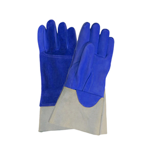 2025 nuevos guantes de soldadura de cuero OEM palma de pistola con piel de vaca contracción Industrial Gareding trabajo mano guantes de cuero de seguridad - Product Image 5