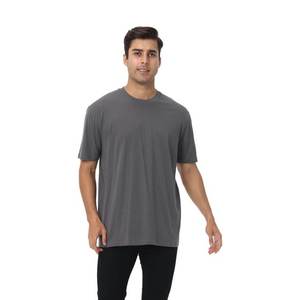SpandexNylon V-<b>neck</b> T-Shirt Men Half Sleeve Solid 170GSM Wool Base Layer Quick Dry Breathable Anti-Odor <b>Travel</b> Hiking for Size - Product Image 5